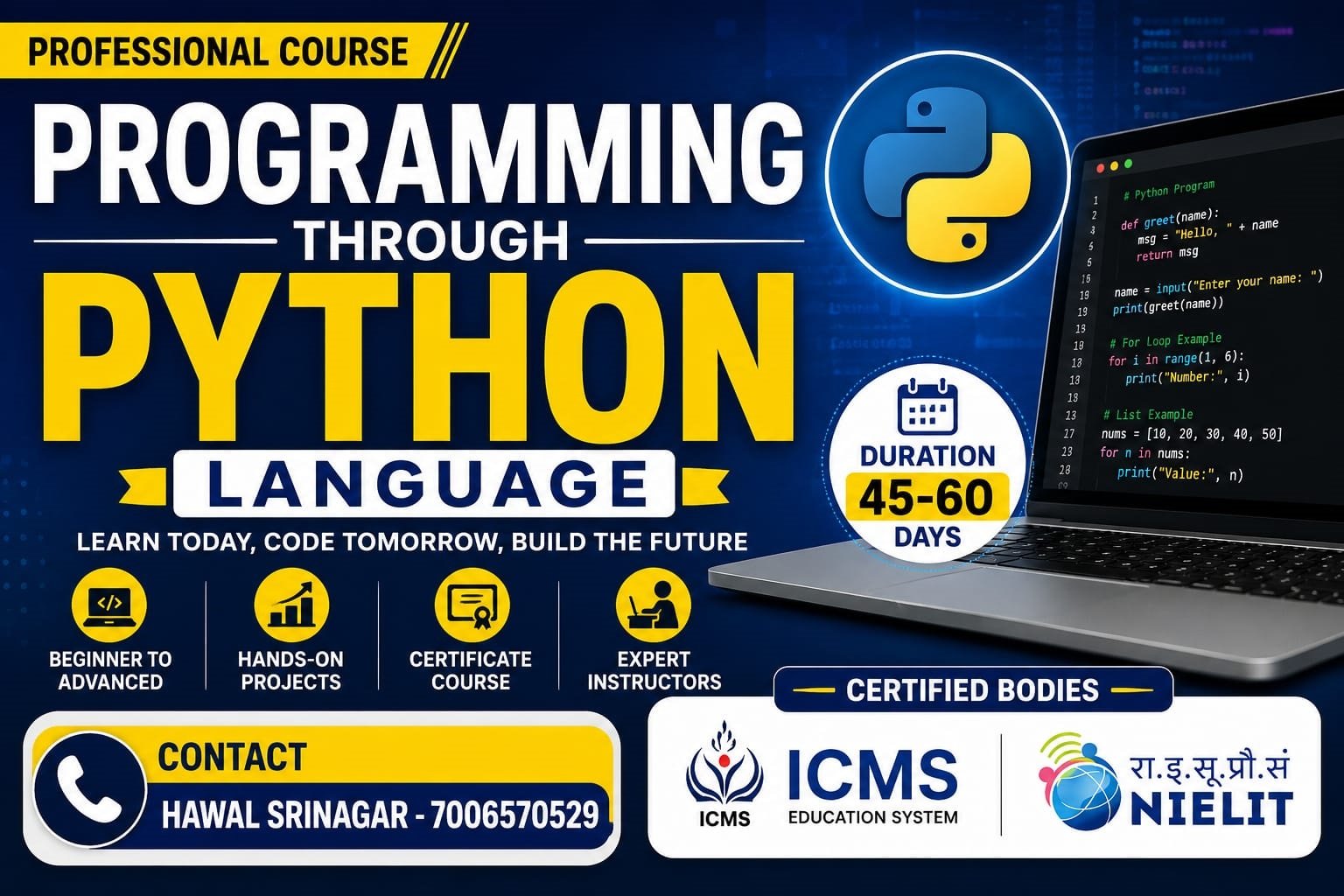 Python Certificate Course